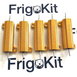 50 W 10 OHM ALUMINUM CASE RESISTOR SHUNT GOLD RESISTOR 5 PCS IN A BOX